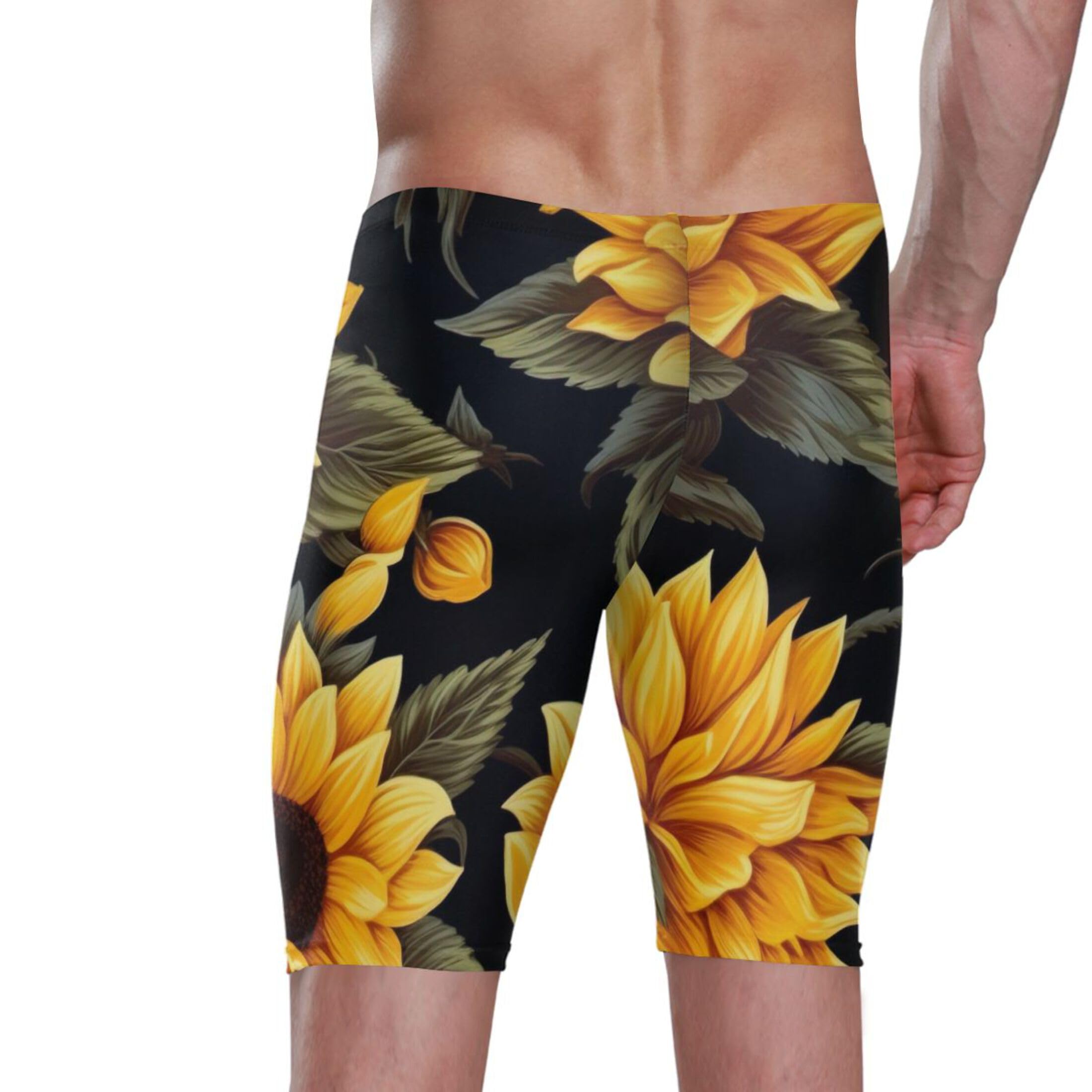 UMIRIKO Sunflower Men's Swim Jammers Swimsuit M B0401470