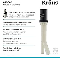 Vista 4 de Dispensador de Agua Kraus con Separador de Aire en Bronce Aceitado, KAG-1ORB