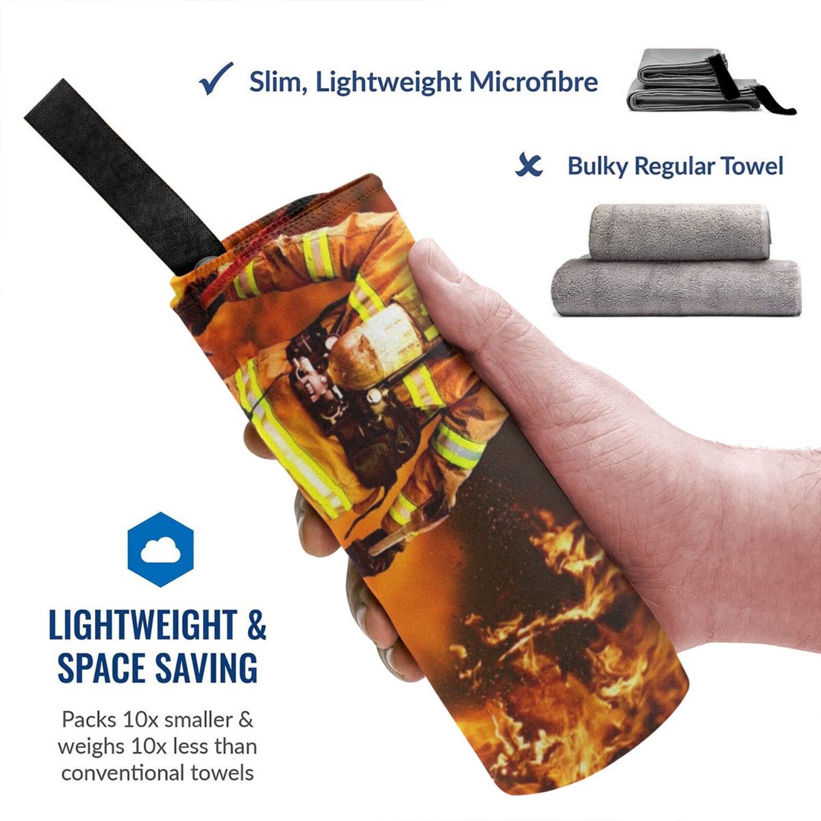 AYYQWE Serviettes De Bain élégantes Et Polyvalentes Avec Imprimé Flamme