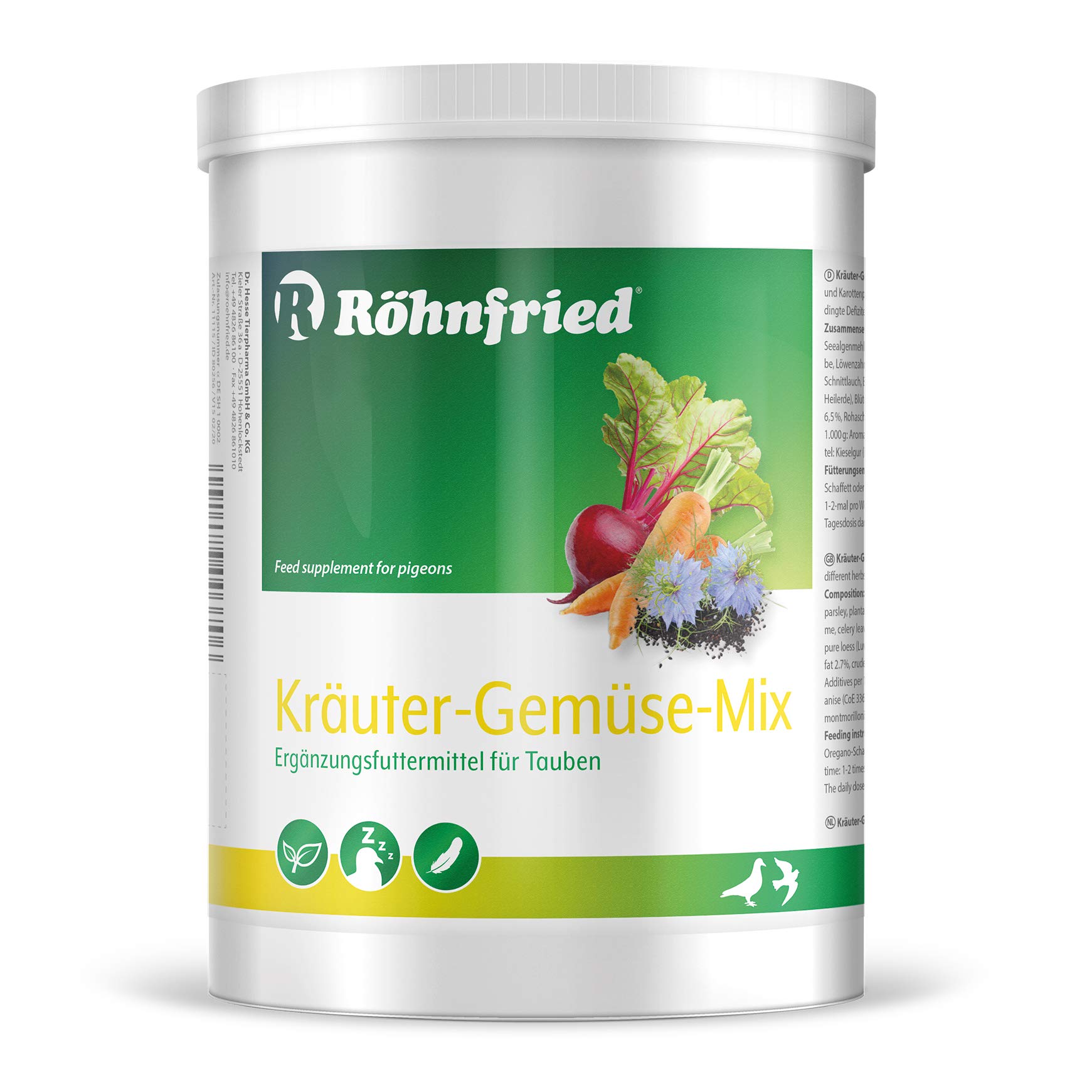 Rohnfried KRAUTER GEMUSE MIX ROHNFRIED Mélange d'herbes 500 g