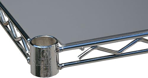 Paquete de 4 revestimientos para estantes grises de 18 pulgadas de profundidad x 30 pulgadas de ancho