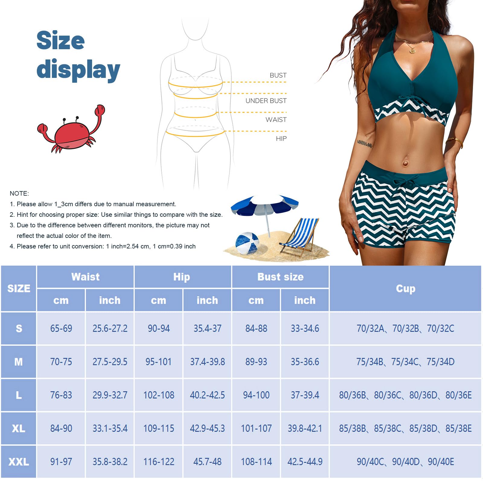 Yuson Girl Stroje Kąpielowe Kobiety Bikini Dwa Kawałki Strój Morski Push Up Kostium Halter Bikini Zestaw Regulowany Sexy Brazylijski Beachwear Kobiety z Bikini Wyściełane