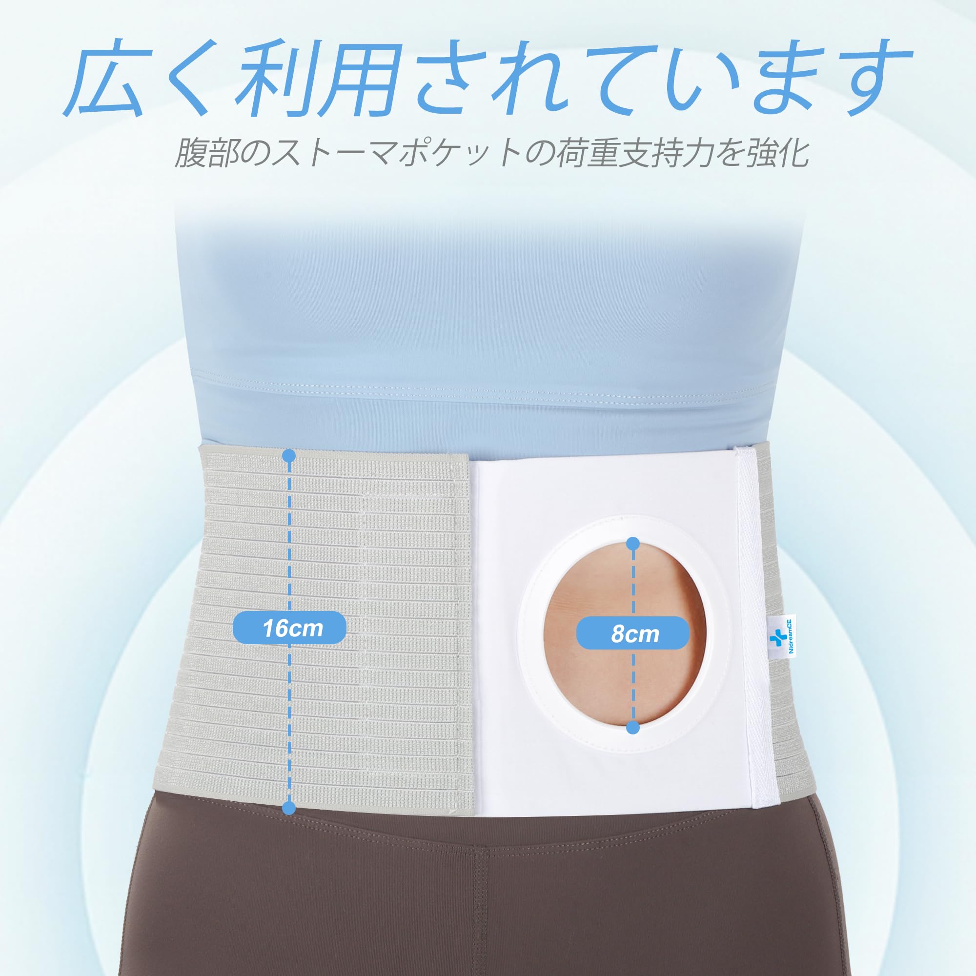 Amazon | NIdreamCE ストーマベルト ストーマ用装具固定具男女兼用
