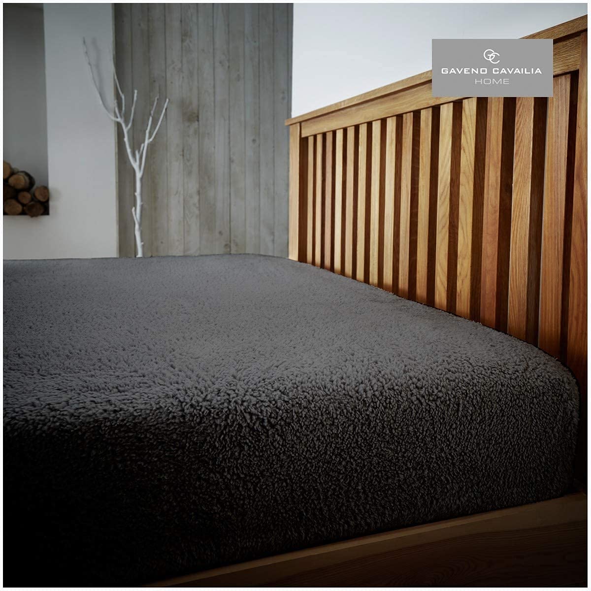 Luxury Soft Warm & Cosy Teddy Bear Cuddly Faux Fur Thermal Fleece Plain FITTED BED MATTRESS SHEET Charcoal Silver Grey Single Double King Super King Bedding Bedsheet Covers (Single, Charcoal Grey)