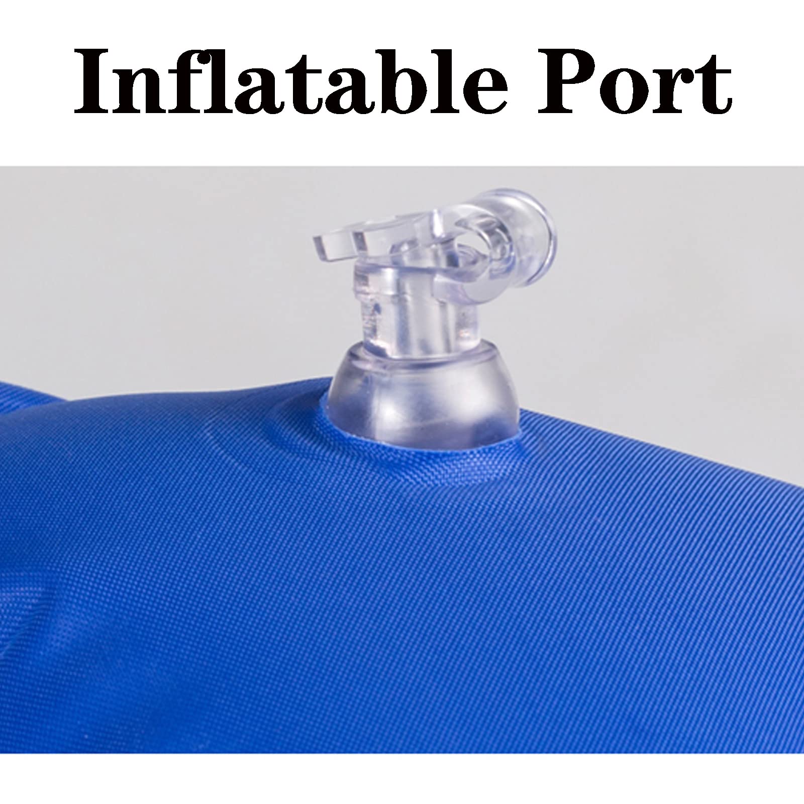Cojín de asiento inflable de aire para aliviar el dolor de coxis - Almohada de asiento para hemorroides para pacientes embarazadas y mayores, cojín antiescaras para sillas de ruedas, azul (azul)