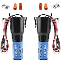 Vista 9 de URCO410 Kit de condensador de arranque duro 3 en 1 para refrigeradores, combinación de condensador de arranque de sobrecarga de relé de estado