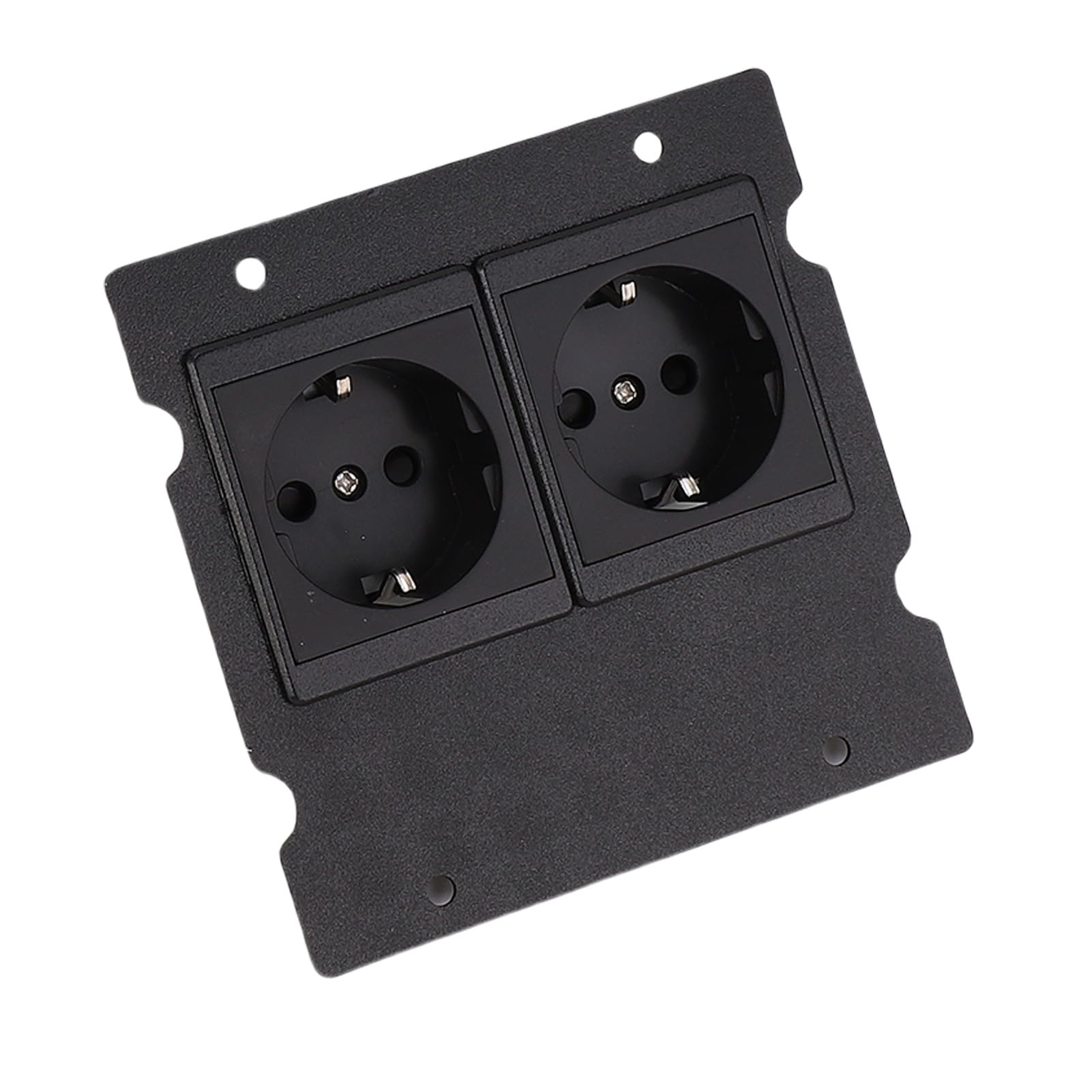 Kit Scatola di Derivazione da Incasso a Pavimento 2 Prese 16A 4000W con Coperchio Ribaltabile Design Impermeabile per Soluzioni di Prese da Pavimento per Uffici, Hotel e Case