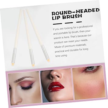 3pcs propro make up brush makeup cosmetic lip balm lipstick lip brush makeup brush makeup brush for women lip brush eye cream application tool