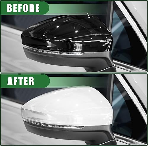 Miniatura 3 de Motoforti Cubierta para espejo retrovisor, repuesto de tapa de espejo lateral izquierdo, para Chevrolet Cruze 2017-2019, ABS, color blanco