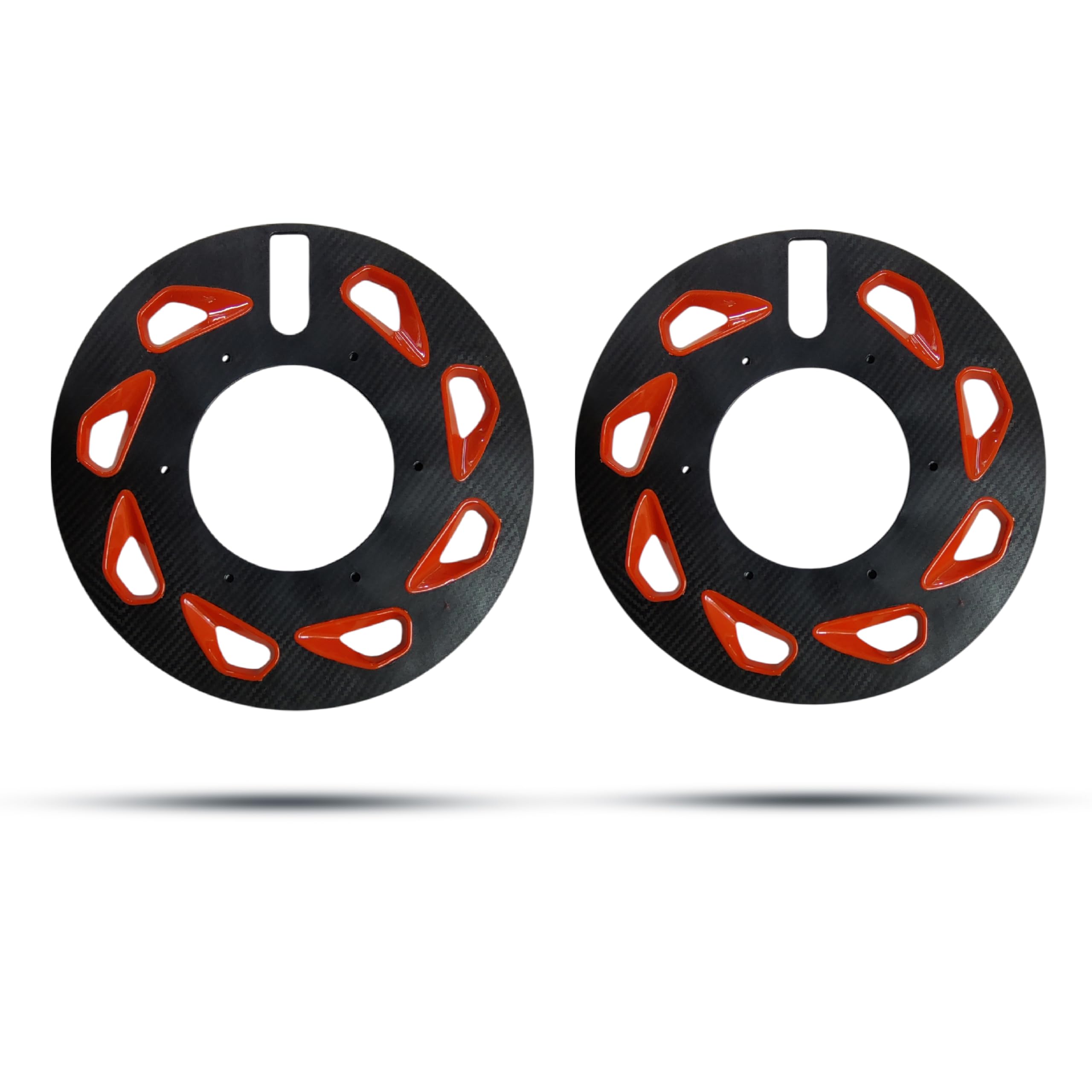Prime Quality Acrylic Bike Wheel Cover Carbon Finish Bikes 2pcs Red/Black Color Full 17 inch-image-24