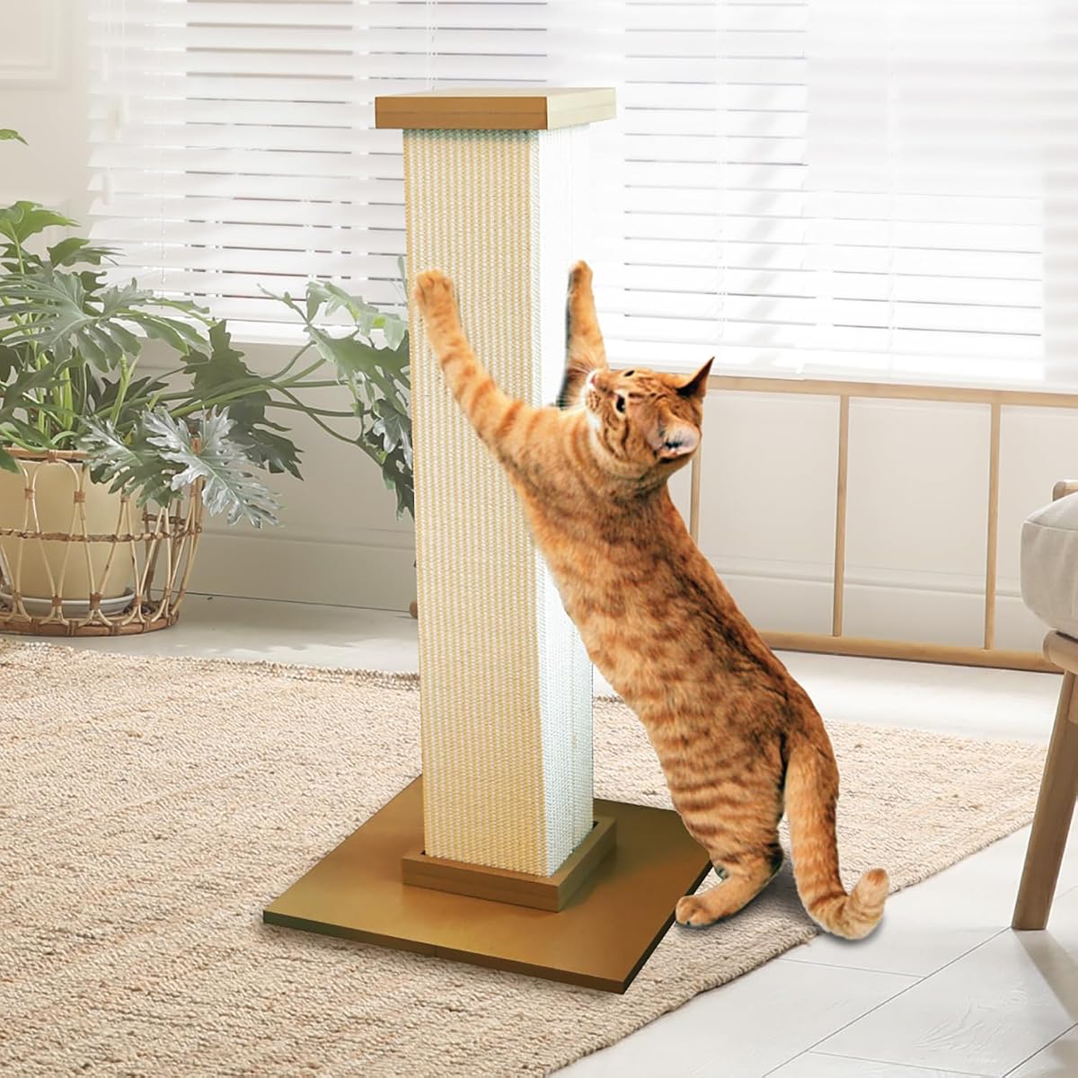 SmartCat Pioneer Pet Ultimate Scratching Post (Beige) view 4