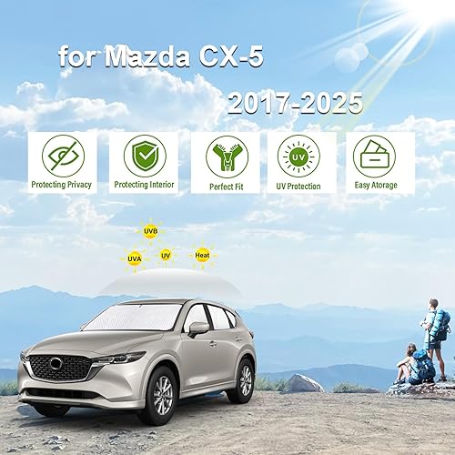 Miniatura 305 de KMF - Parasol de repuesto para parabrisas, cubierta para ventana lateral y trasera, cubierta protectora para visor, para campamento, bebé, bloqueo