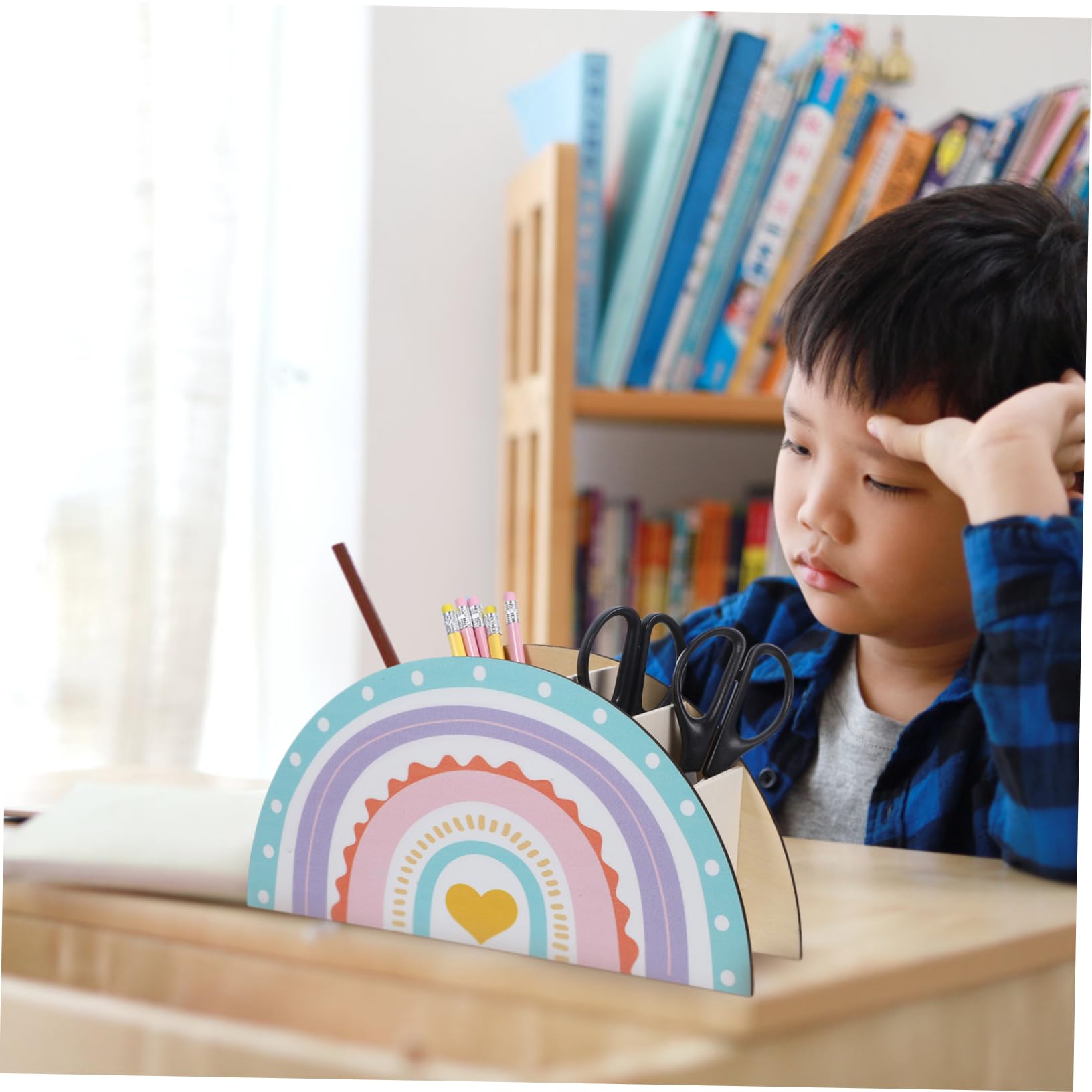 SHINEOFI 3stücke Rainbow Pen Holder Dekorativer Stifteköcher Für Schreibtisch Bunter Organizer Für Schüler Und Lehrer Stilvolle Tischdekoration Mit Umweltfreundlichem Material