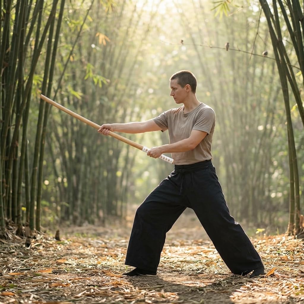 Espada Katana de Madera, Cuerda Blanca, Cabra Kendo, Espada samurái | Cosplay, Iaido Boks