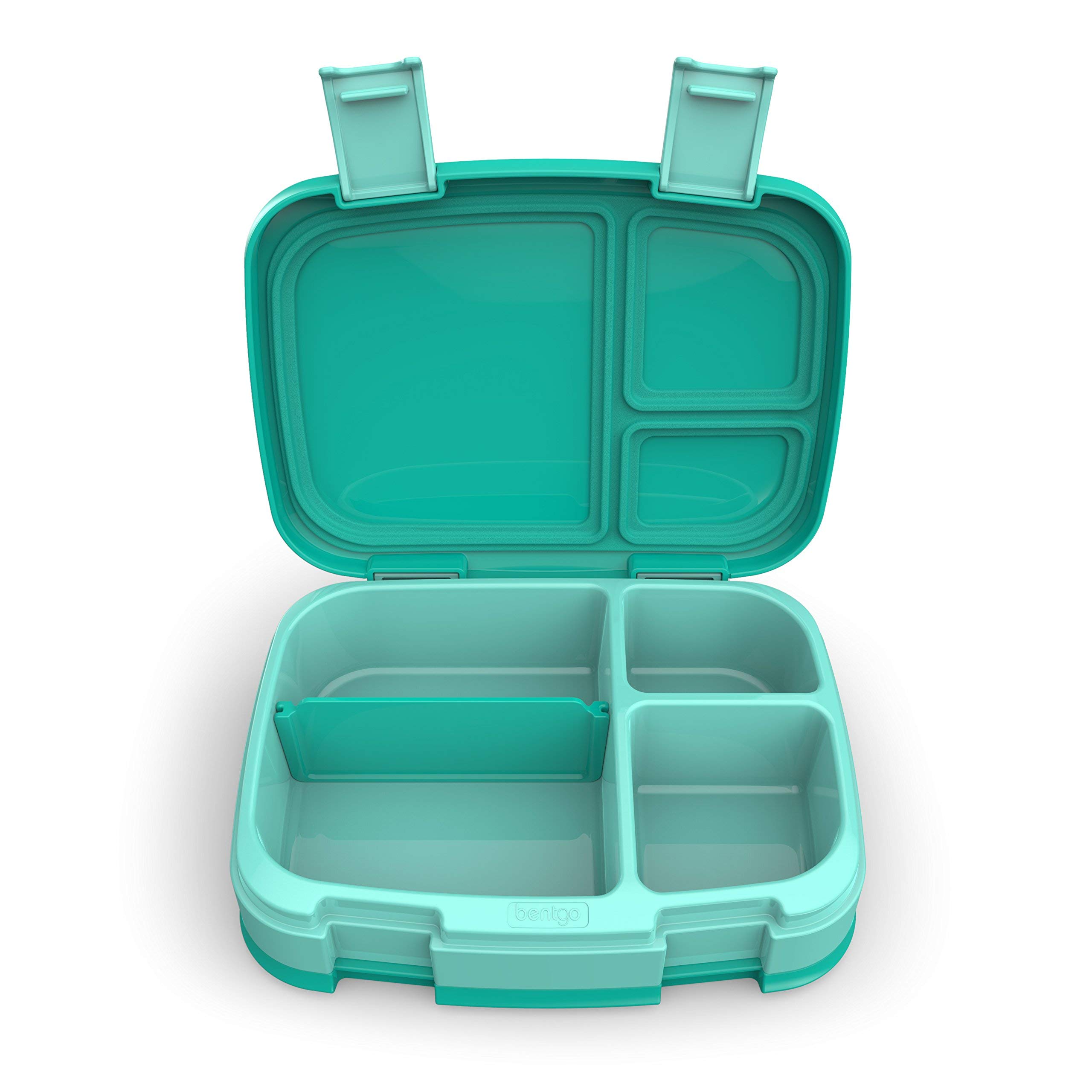 Aqua) - Bentgo Fresh (Aqua) - Lekvrije en veelzijdige 4-vaks Bento-stijl lunchbox - ideaal voor portion-control en evenwichtig eten onderweg - BPA-vrije en voedselveilige materialen