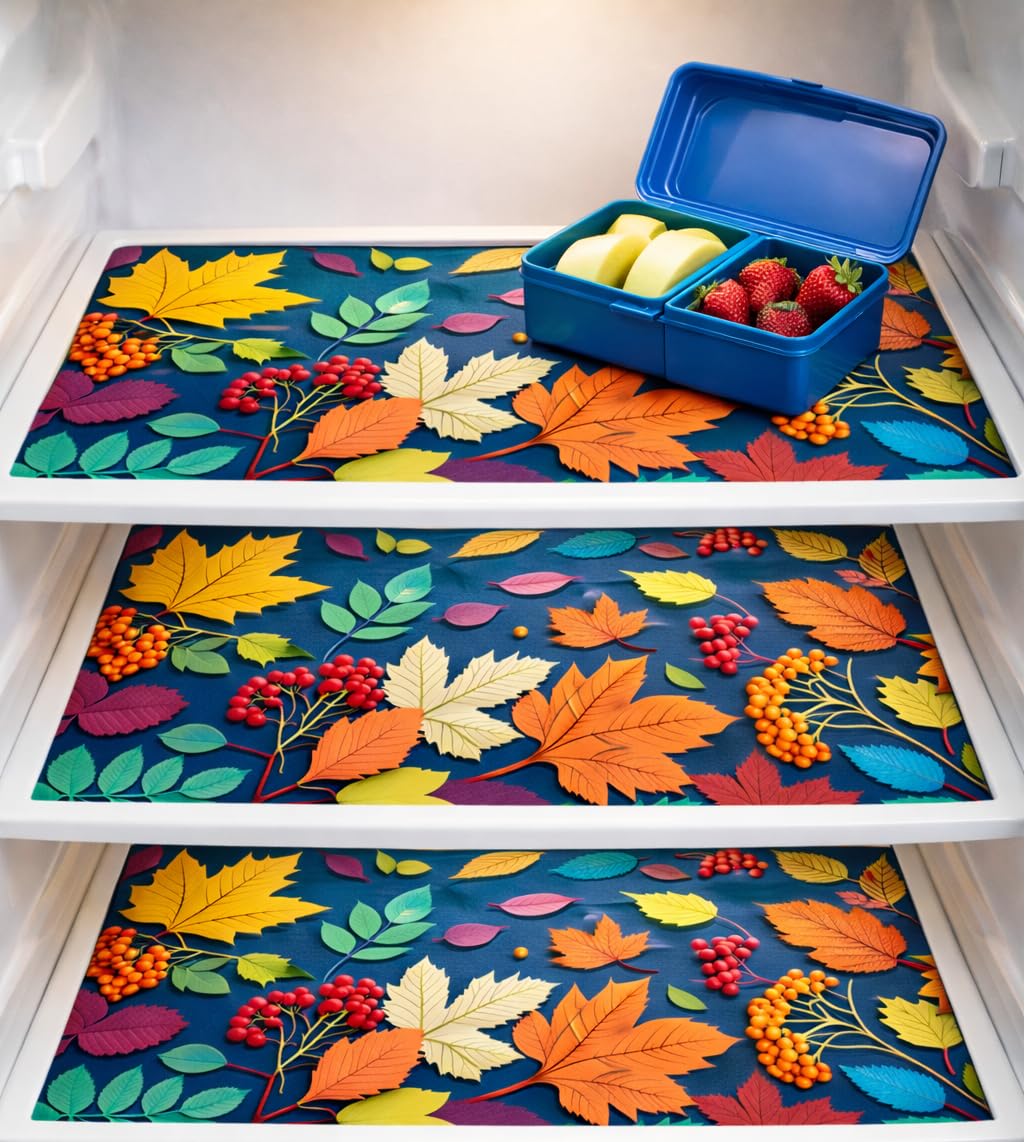 Waterproof Fridge Mats Set of 3 – PVC Refrigerator Shelfs.-CC-103 | Table mat-image-47
