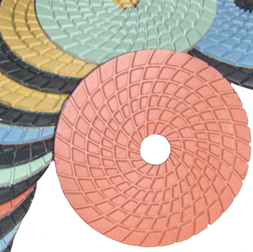 4" Diamond Polishing Pad Wet Set for Granite Concrete Stone Polishing