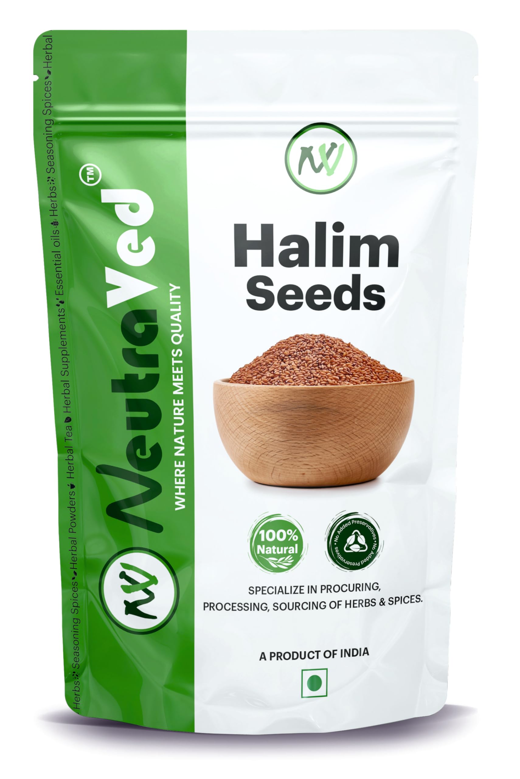 Halim Seeds 350g | Aliv for Eating Superfood & Hair Growth | Asaliya | Garden Cress | Haleem Seeds | Immunity Booster - 350g
