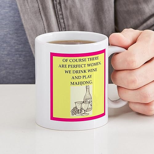 Miniatura 6 de CafePress Mahjong Mugs - Taza de café de cerámica, taza de té, 11 onzas