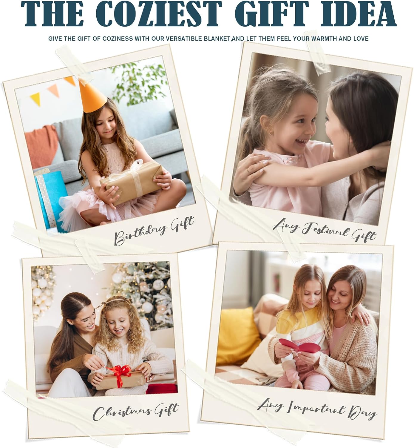 Easter Basket Stuffers for Teen Girls - Birthday Gifts for Daughter Adult from Mom And Dad - Unique Daughters Birthday Gift Ideas - Best Daughter Ever Presents - To My Daughters Blanket Gift 60"X80"