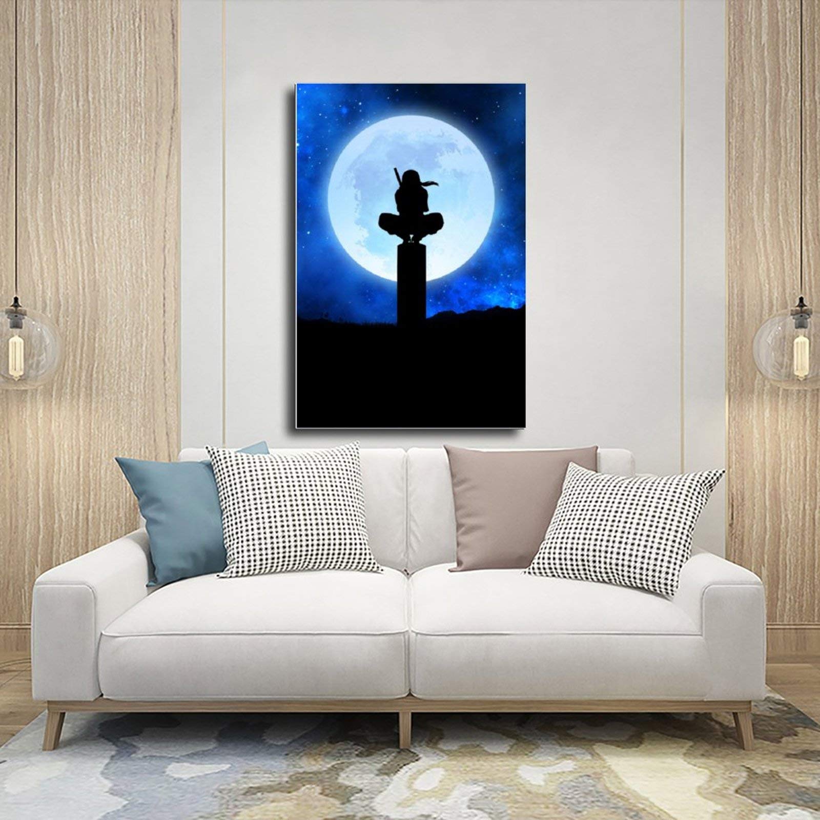 JOGB Arazzo Da Parete Itachi 152x101 Cm – Tappeto Murale In Poliestere, Decorazione Per Camera E Soggiorno
