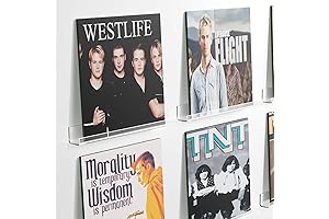 Clear Vinyl Record 15 Inch Wall Mount 4 Pack