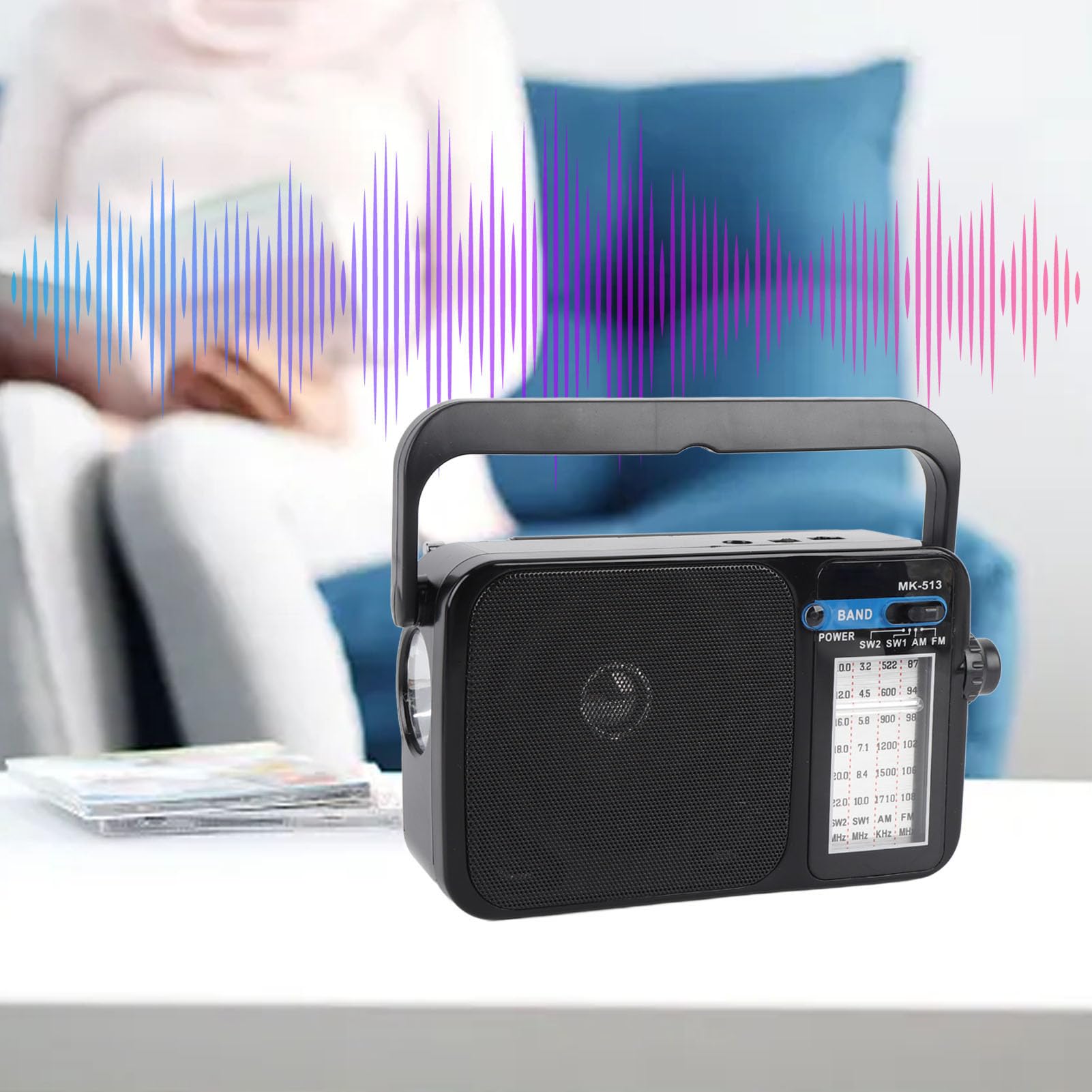 Radio Am FM Portátil, Radio Analógica con Batería con una Fuerte Recepción, para Personas Mayores y Uso Al Aire Libre