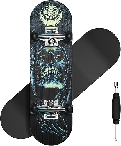 Dizywiee Juguete de patineta para dedos, diapasones de madera con rueda de rodamiento, mini patineta, regalo de cumpleaños para niños y niñas,