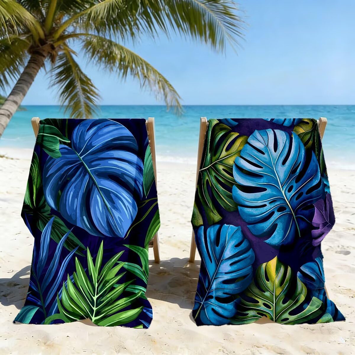 Ręcznik plażowy 100 x 200 cm, ręcznik gimnastyczny z mikrofibry szybkoschnący zestaw 2 ręczników plażowych, lekki kompaktowy ręcznik z mikrofibry duży do podróży, prezent dla mężczyzn prezent dla