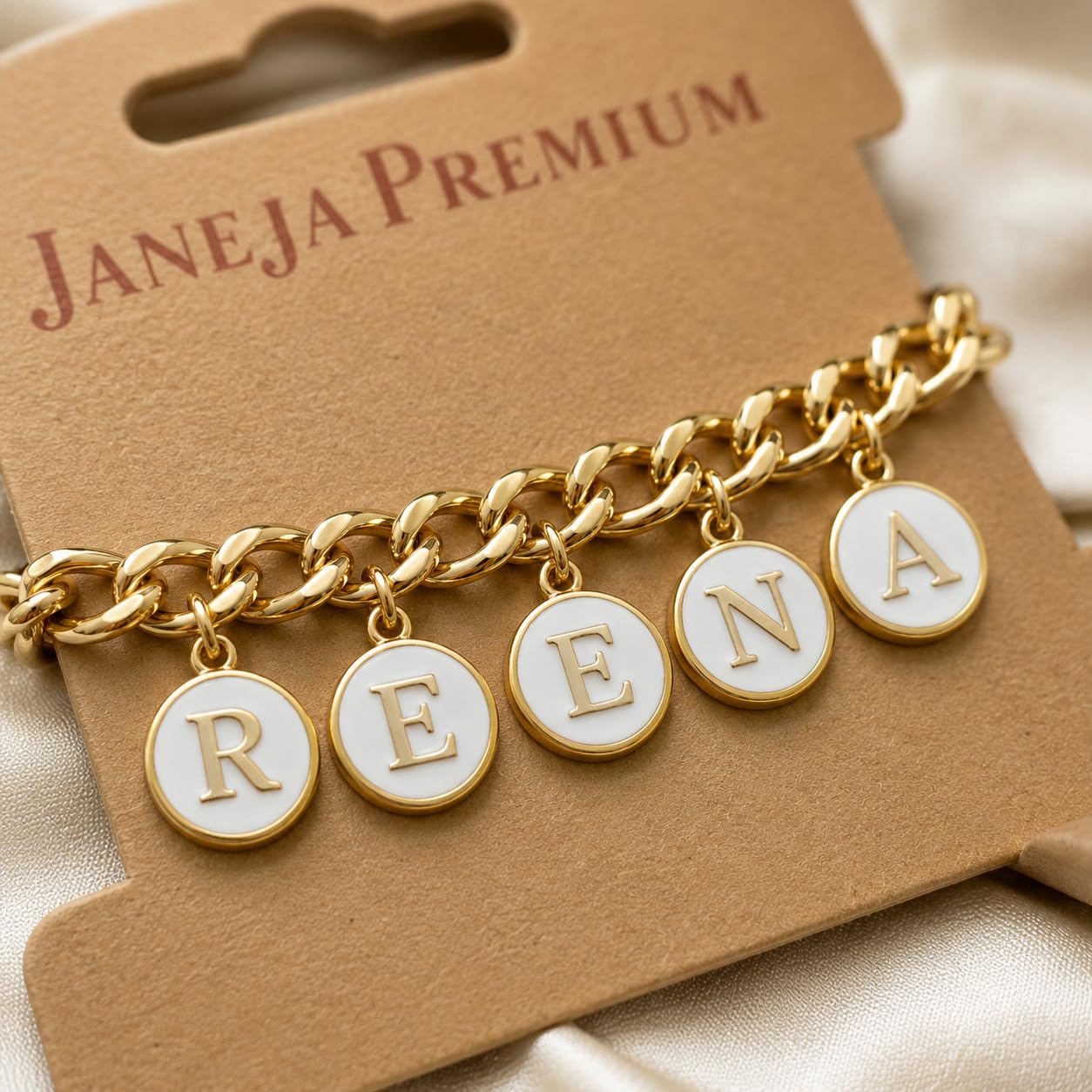 janeja Customized Name Bracelet with 14+ Charms & 3 Stylish Fonts – Personalized Jewelry for Women, Men, Couples, Friends | Ideal Gift for Birthday, Anniversary, Valentine, Rakhi-picture-27