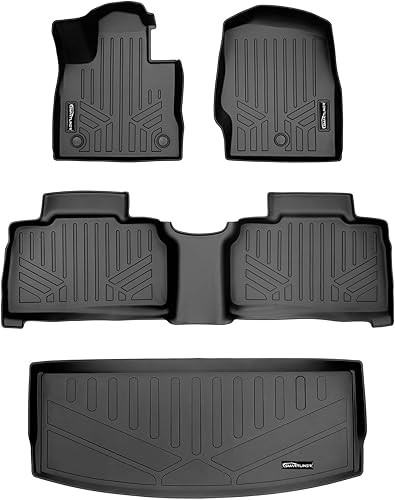 Miniatura 35 de SMARTLINER Alfombrillas de primera fila de ajuste personalizado (1 unidad) compatibles con Ford Transit 2020-2022 Ford Transit 2023 - 2025,Negro