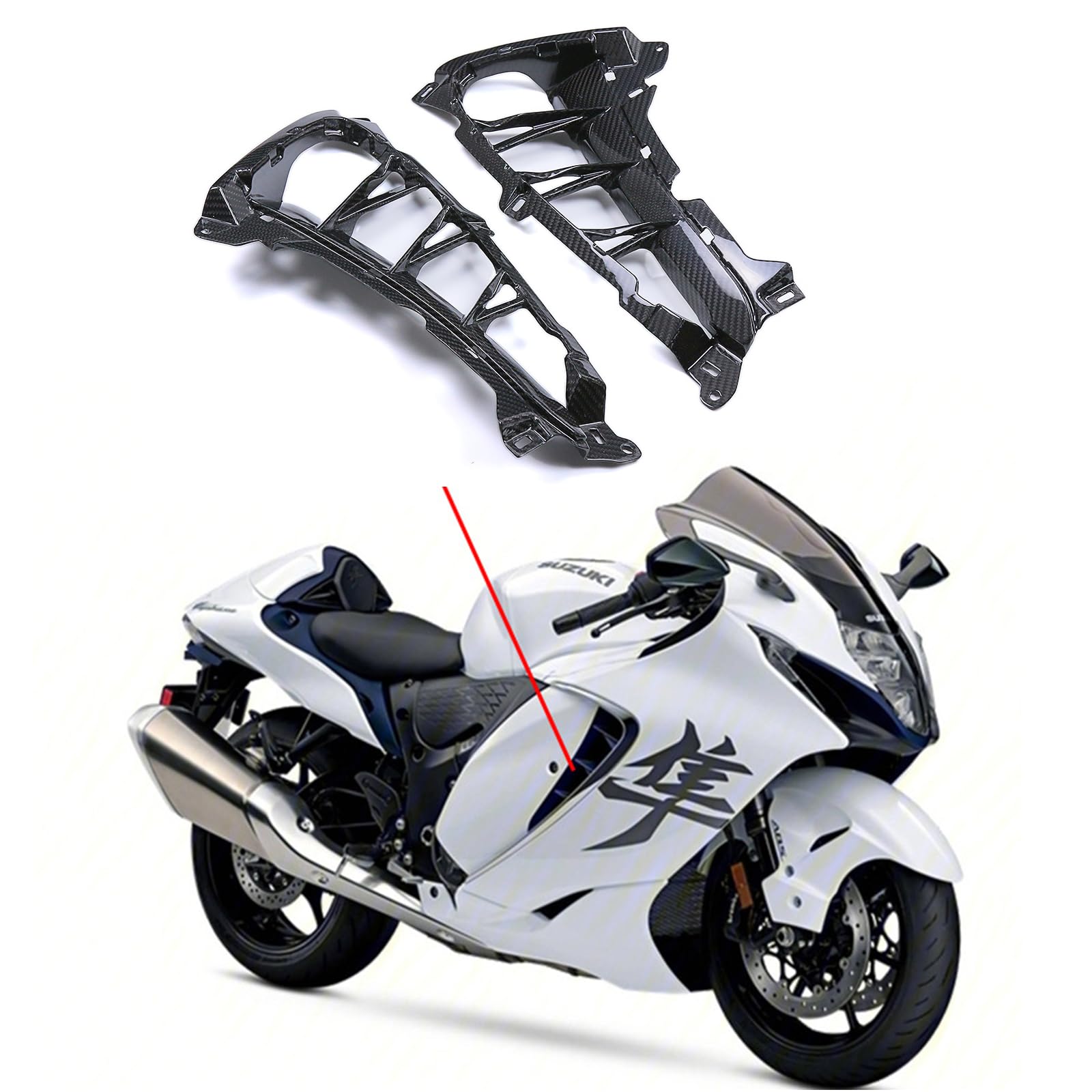 Amazon | Jecar スズキ GSX1300R 隼 2021-2024 Hayabusa用 オートバイ