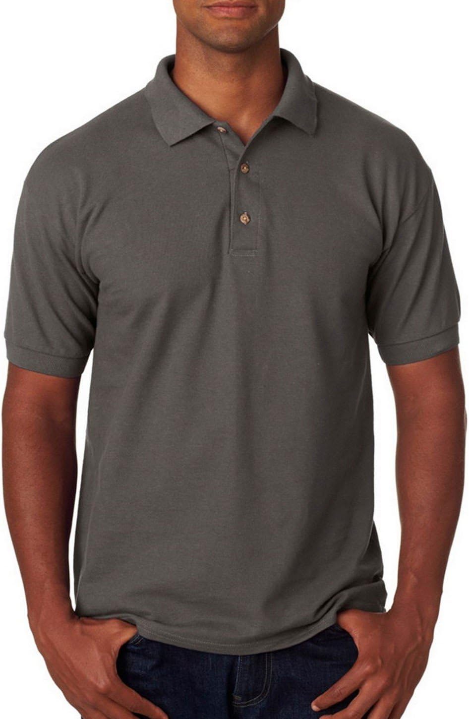 3800 100% Cotton Pique Polo Dark Heather Large - Image 2