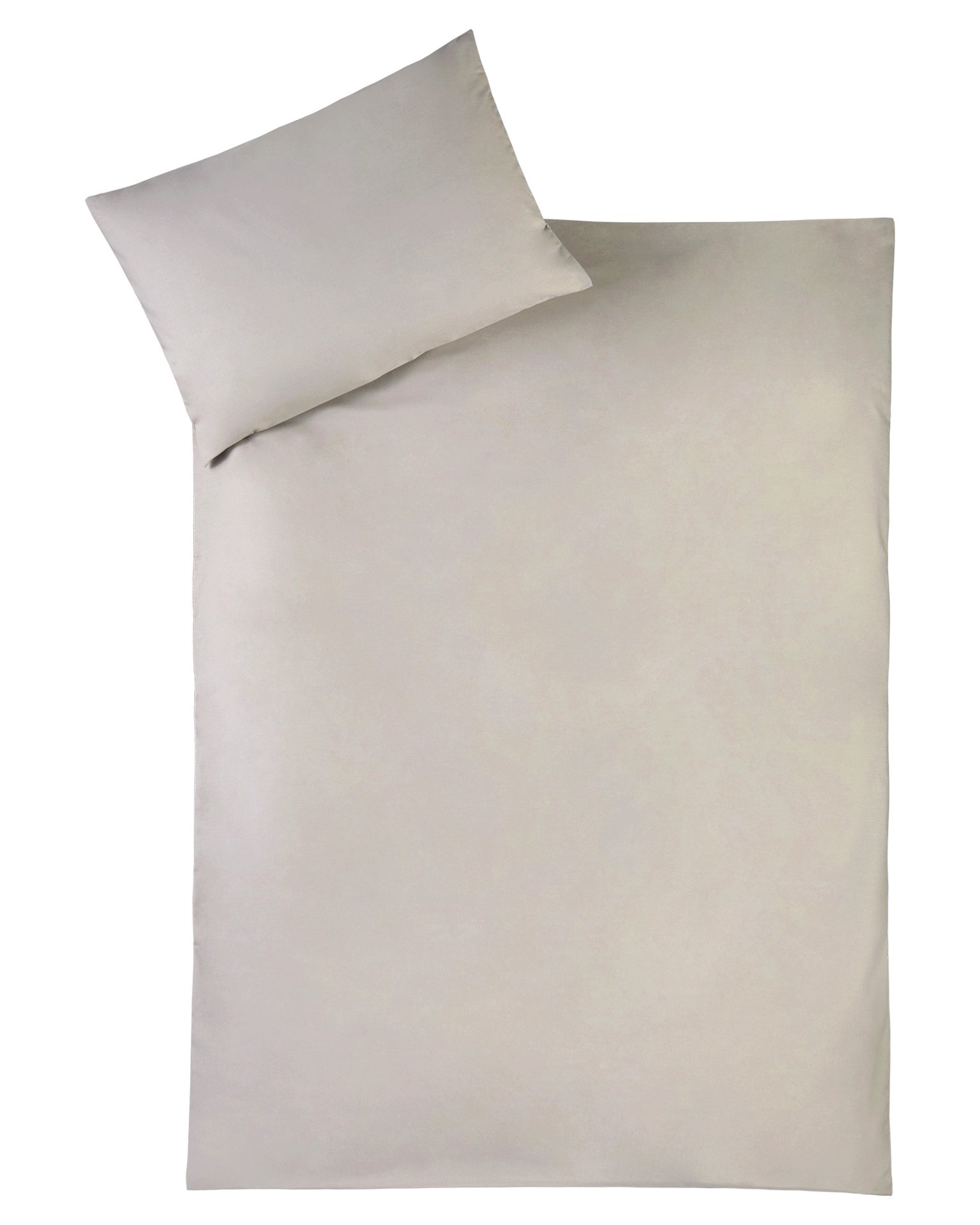 Julius Zöllner 85001 40540 Unifarbe Taupe Bettwäsche 100x135 cm Top-Qualität und Komfort für Ihr Bett