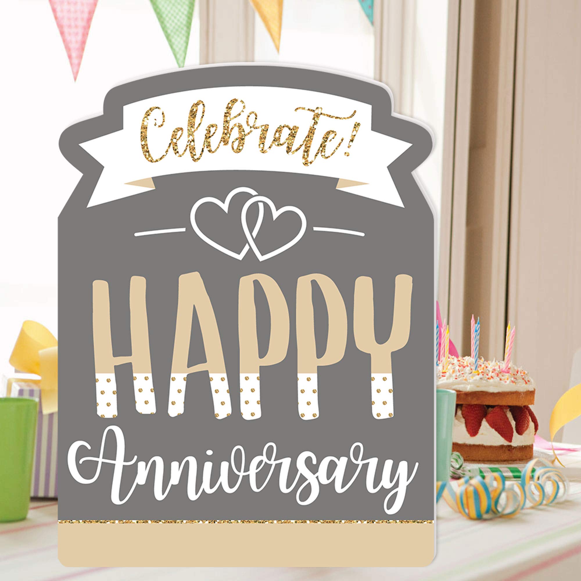 Para Mi Esposa - Tarjeta De Aniversario Grande Y Elegante | Incluye Sobre De 5,5x8 Pulgadas | Regalo Romántico Y Emocional De American Greetings