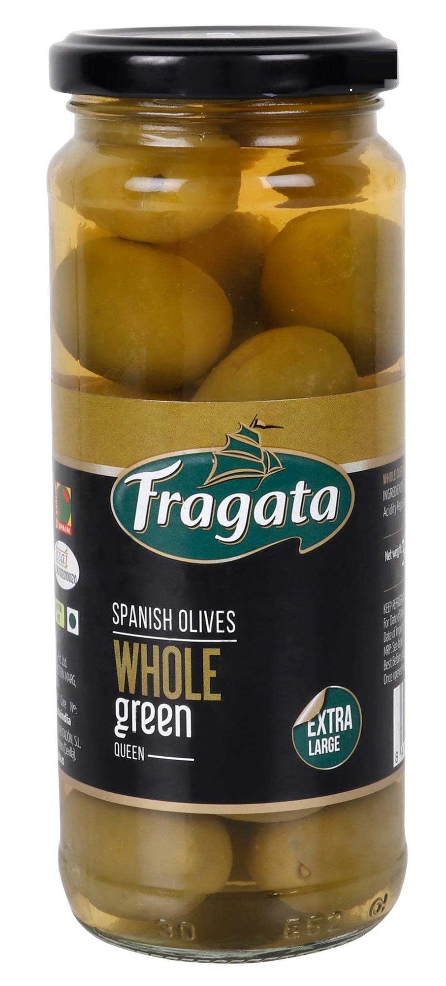 Fragata Queen Plain Green Olives 340g - Image 4 thumbnail