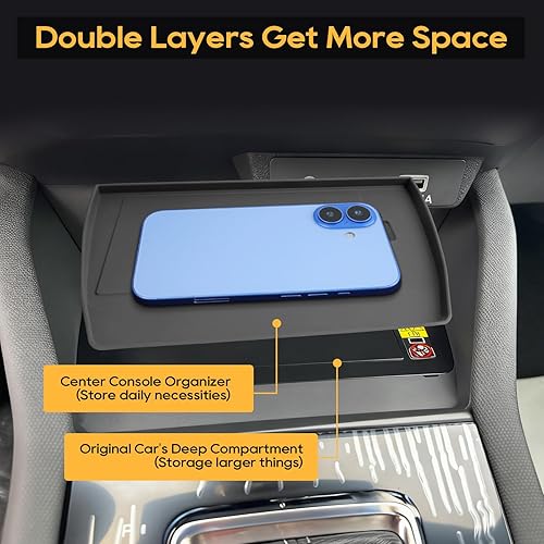 Vista 14 de LFOTPP Organizador de consola central Edge para 2021 2022 2023 2024 F o r d Edge Bandeja de consola [SE/SEL/ST-Line/Titanio/ST] Accesorios de borde