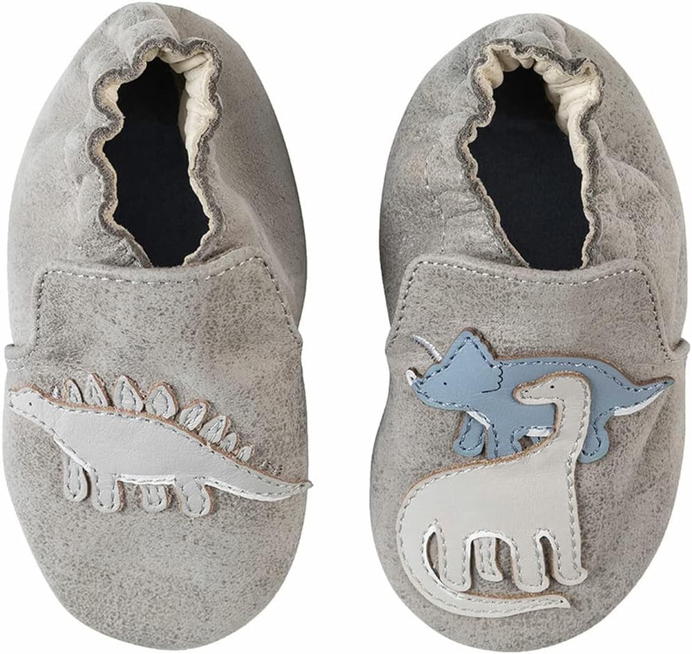 Baby Boys and Unisex Soft Soles Slip-Resistant Crib Shoes Slippers Moccasins for Infant and Toddler, 0-24 Months