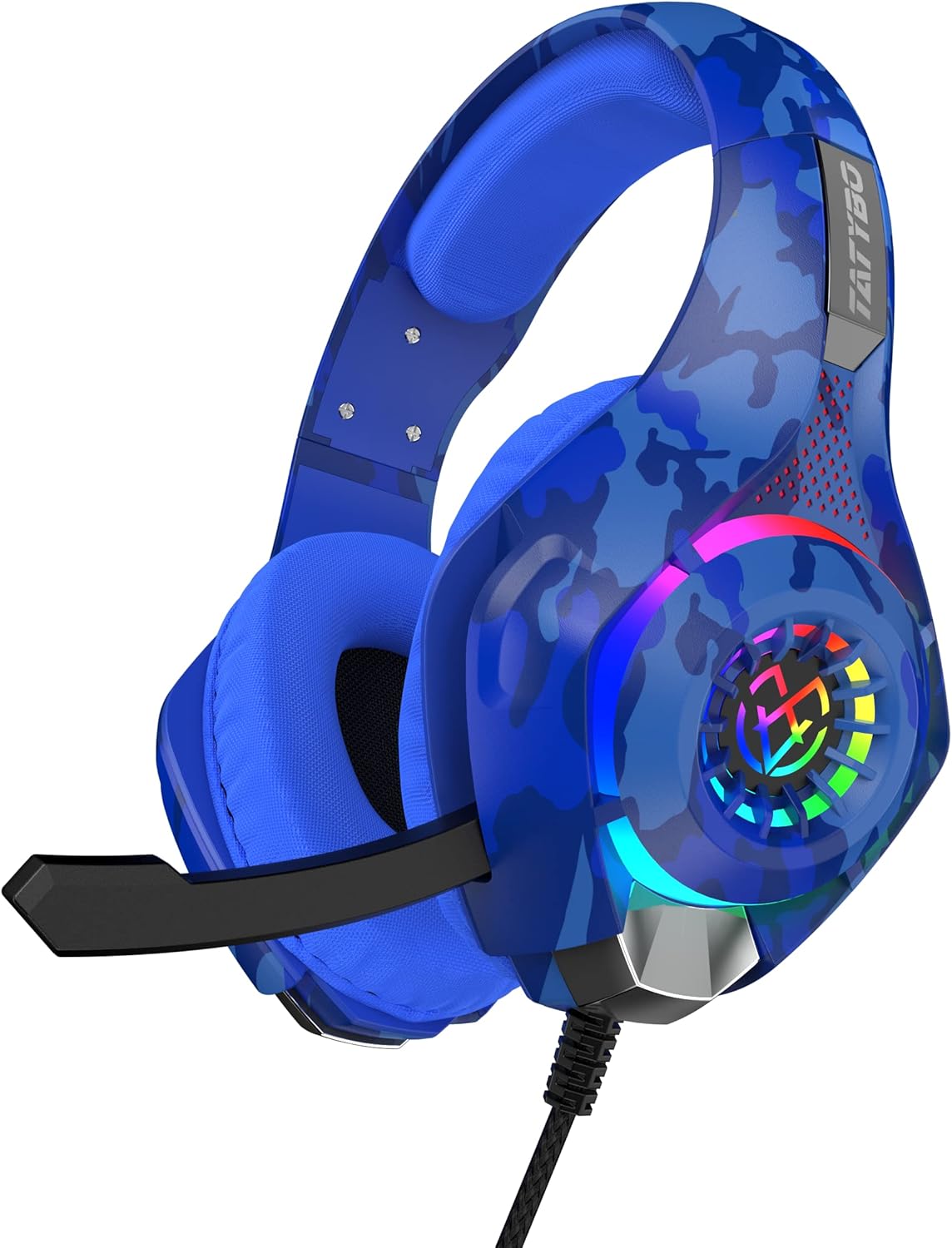 Tatybo Gaming Headset for PS4 PS5 Xbox One Switch PC with Noise Canceling Mic, Deep Bass Stereo Sound : Video Games