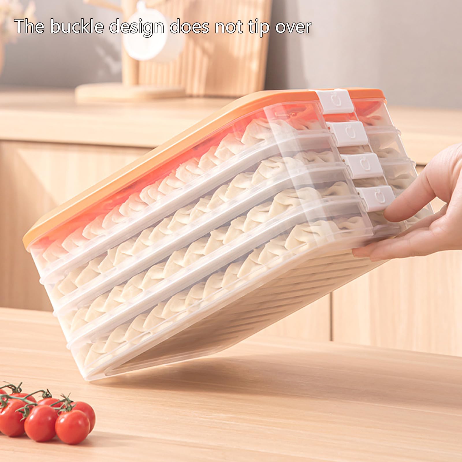 Scatola per Alimenti alla a più Strati con Design del Coperchio Accessorio per Gnocchi Biscotti e Scatola immagazzinaggio per organizzata