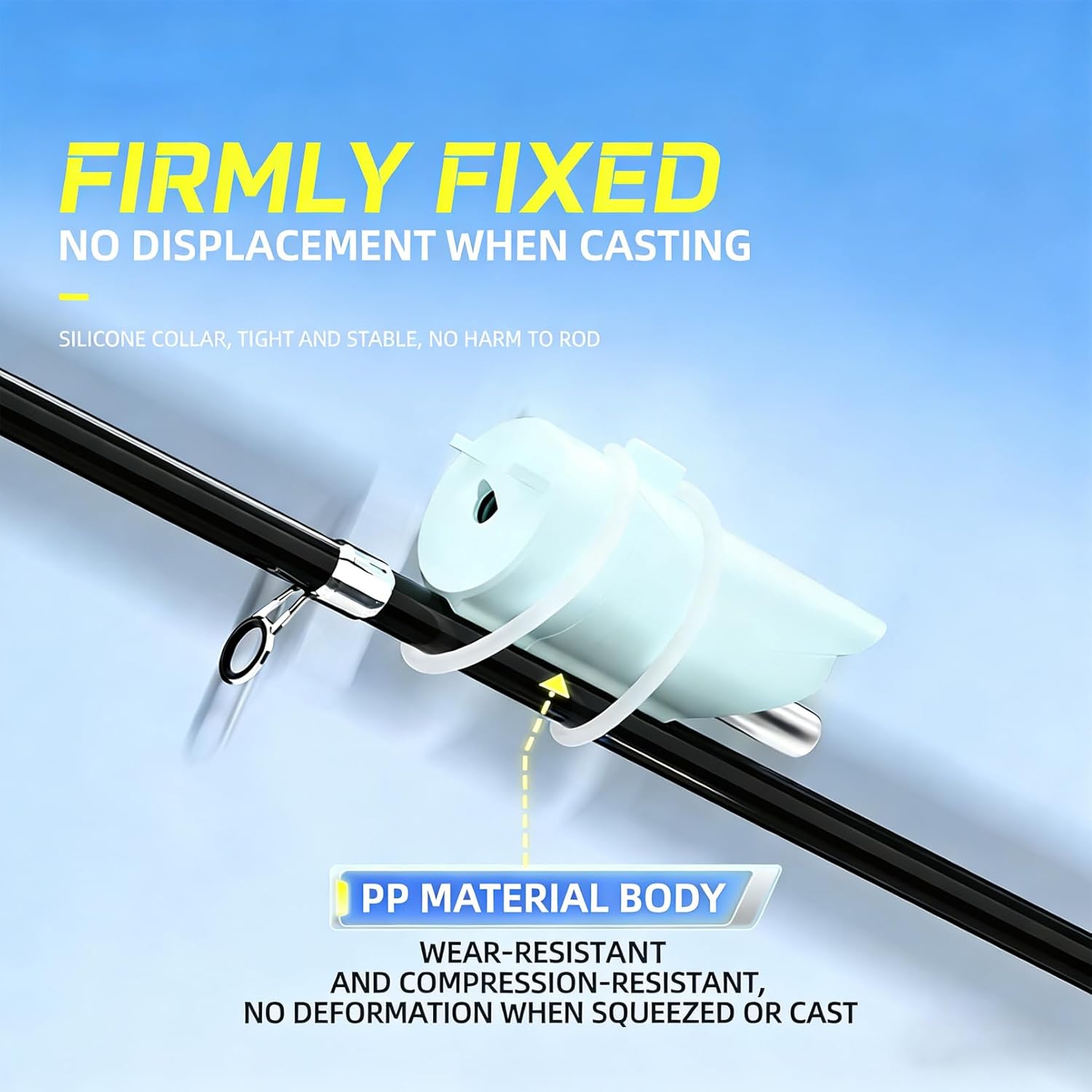 High Sensitivity Night Fishing Float Bite Alert for Fishing Rods, Compatible with Luer, Slip Float, and Raft Fishing Rods, Sound Bite Alert Bell with LED Lights