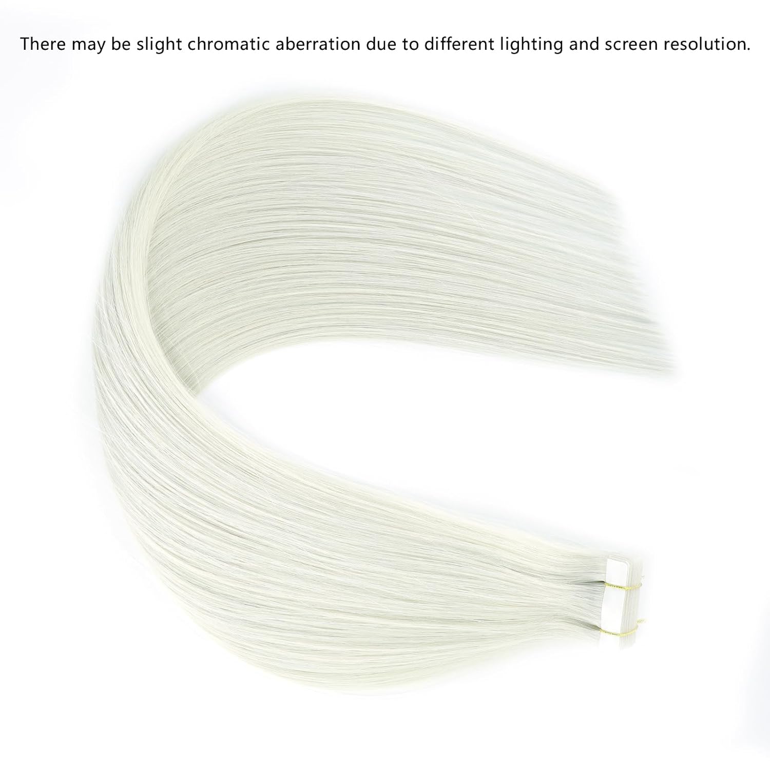 ABH AMAZINGBEAUTY HAIR Invisi Edge Tape in Hair Extensions Real Human Hair, Seamless Injected Hand-Tied Virgin Human Hair Pro Quality Tape ins 20PCS 50G/Pack, White Blonde #603 22Inch