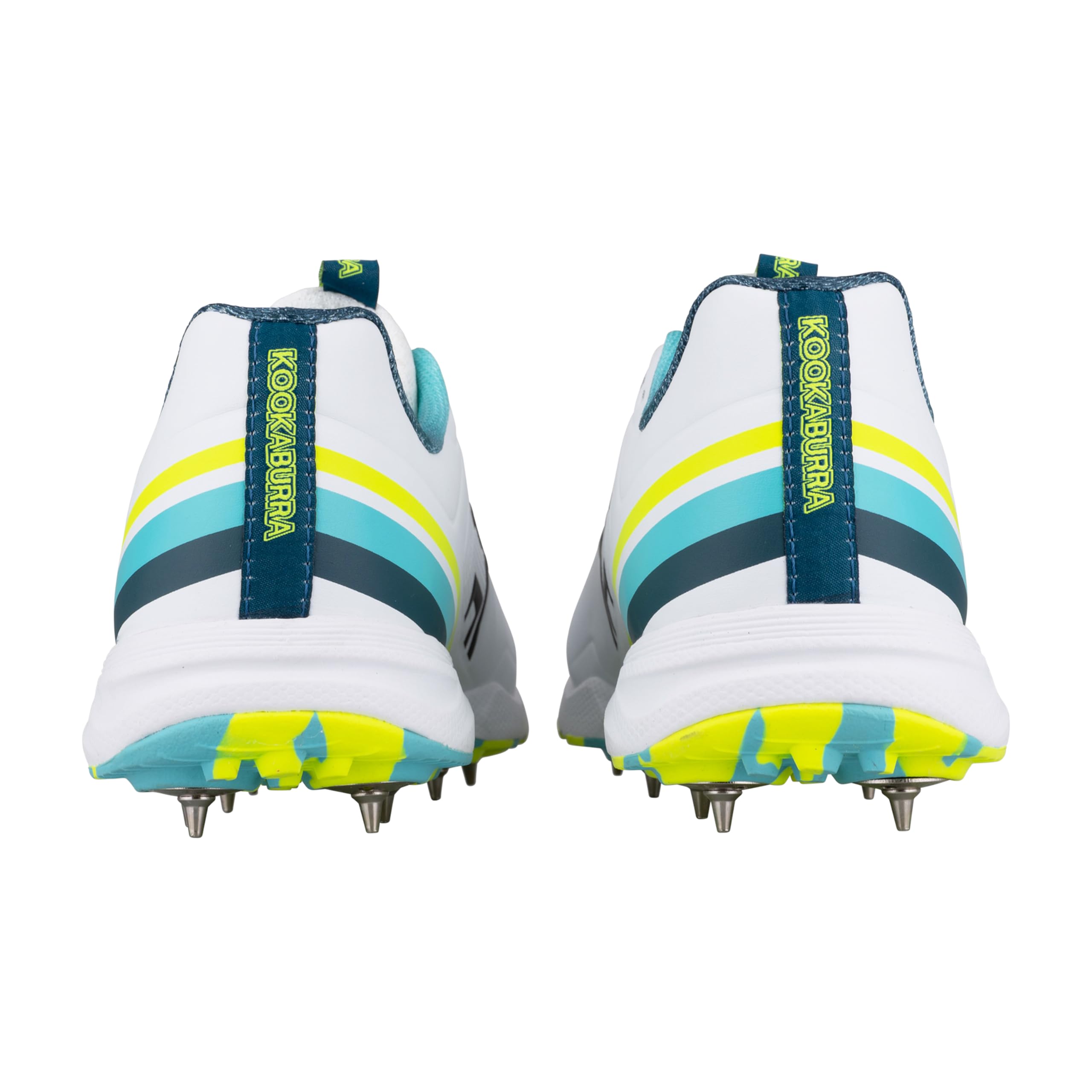 Kookaburra KC 3.0 Spike Cricketschuh, Aqua/Gelb