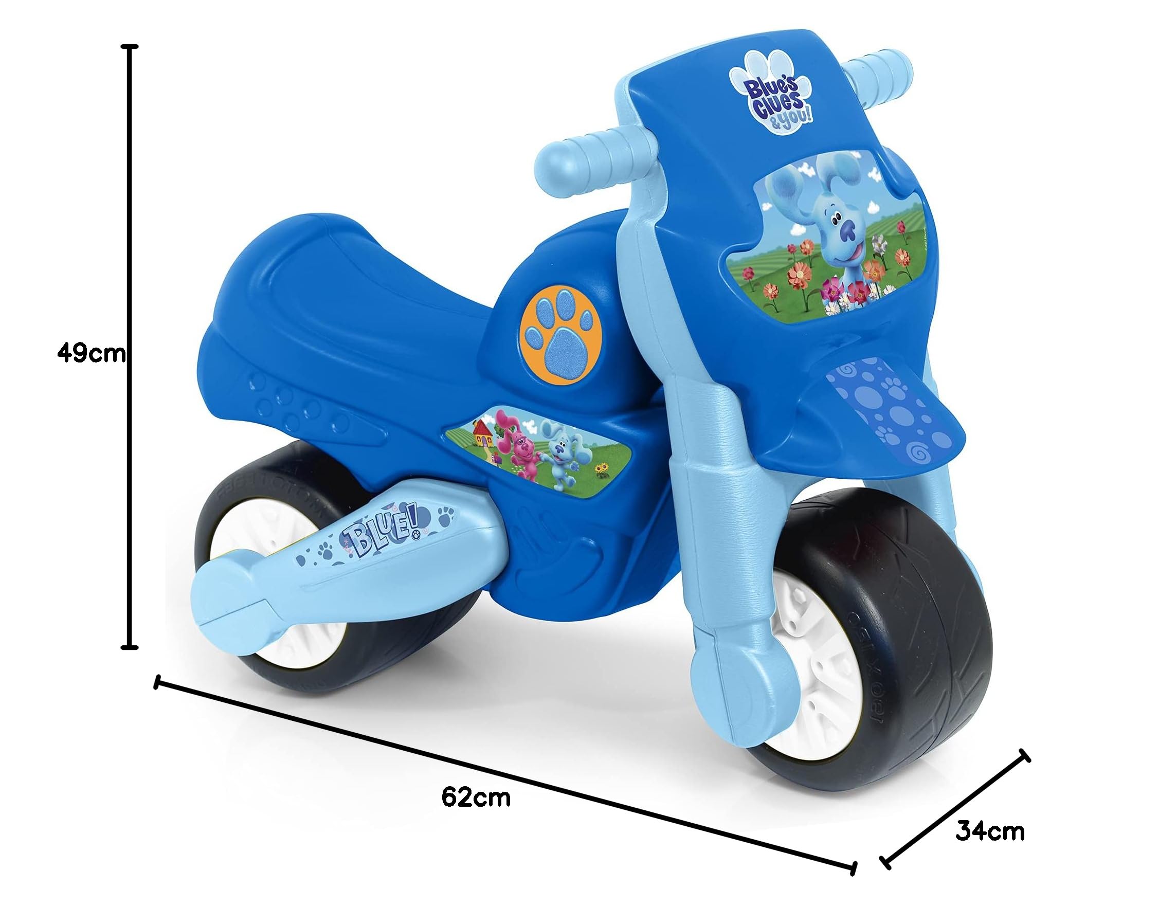 FEBER Motofeber 1 Blue Clues - correpasillos para Niñas y Niños de 18 Meses en Adelante (Famosa 800013301)