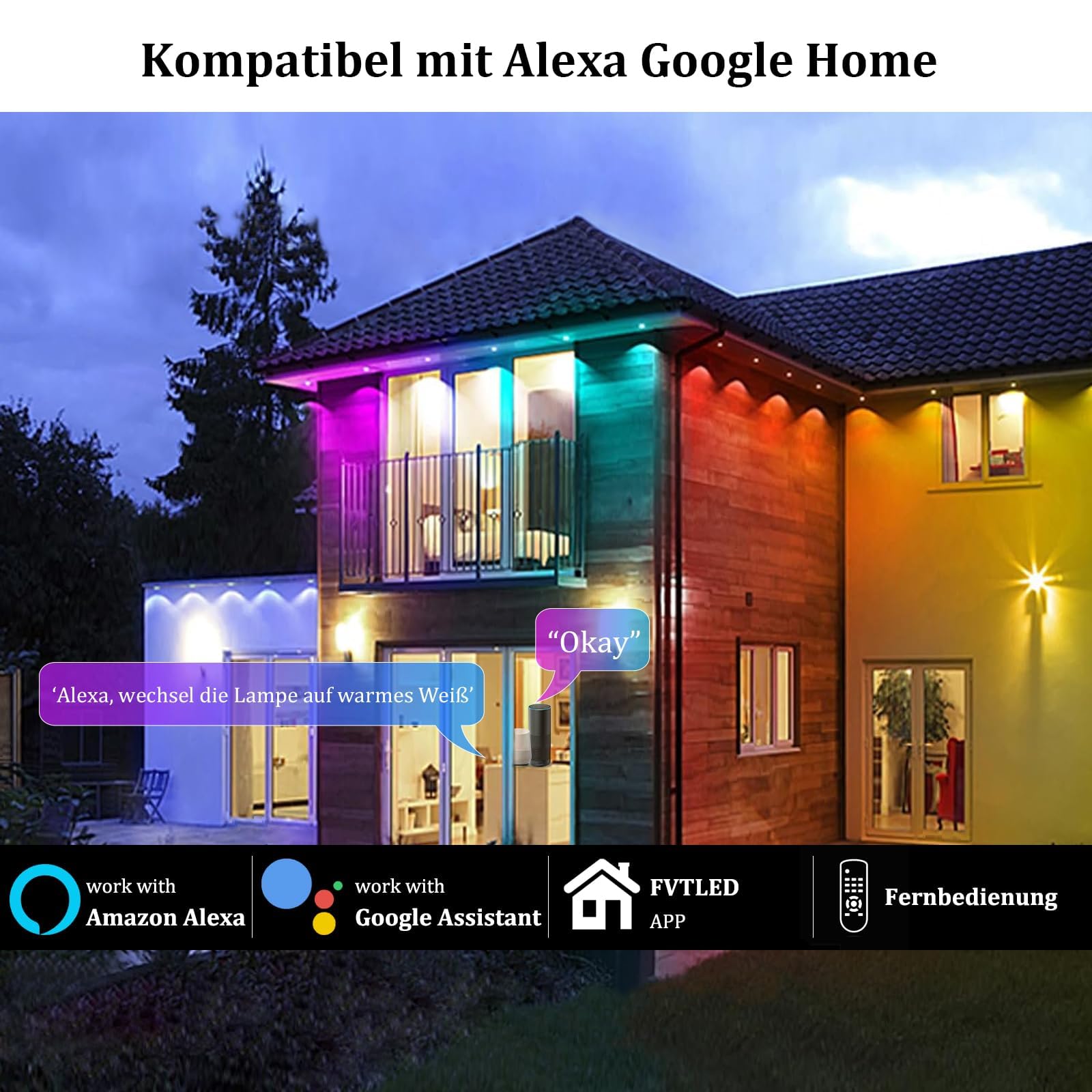 WIFI RGBW+IC Terrassen Bodeneinbaustrahler Aussen Led, Ø31mm 12V Terrassen Einbaustrahler Led Mini Spots Terrassenbeleuchtung, IP67 Wasserdicht, APP Steuerbar, Kompatibel mit Alexa Google Home (20er) | 12V Terrassen Einbaustrahler Led Mini Spots Terrassen