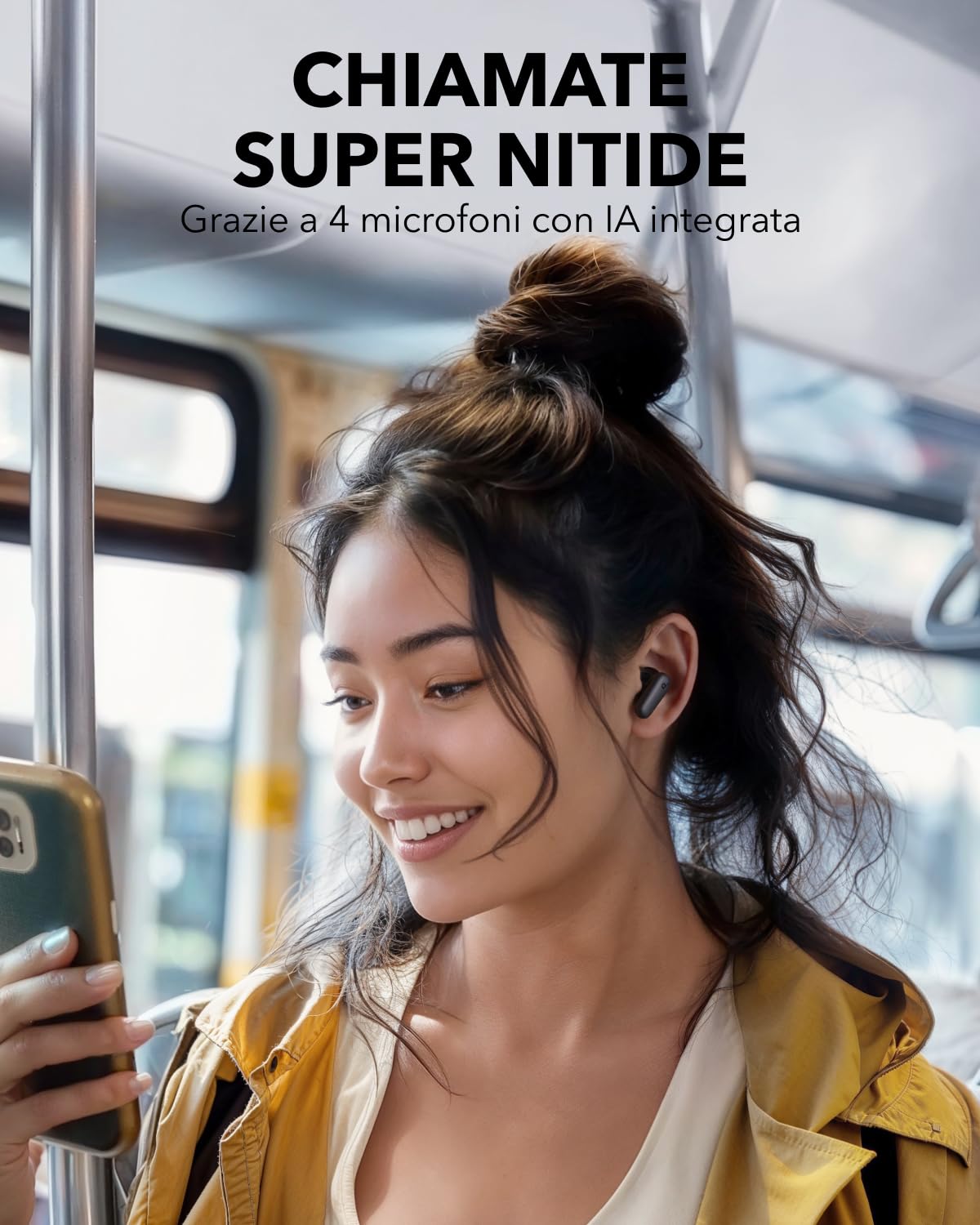 Soundcore P30i Cuffie Bluetooth Anker, Auricolari Wireless Cancellazione Rumore, Bassi Potenti, 45 Ore, IP54, Bluetooth 5.4