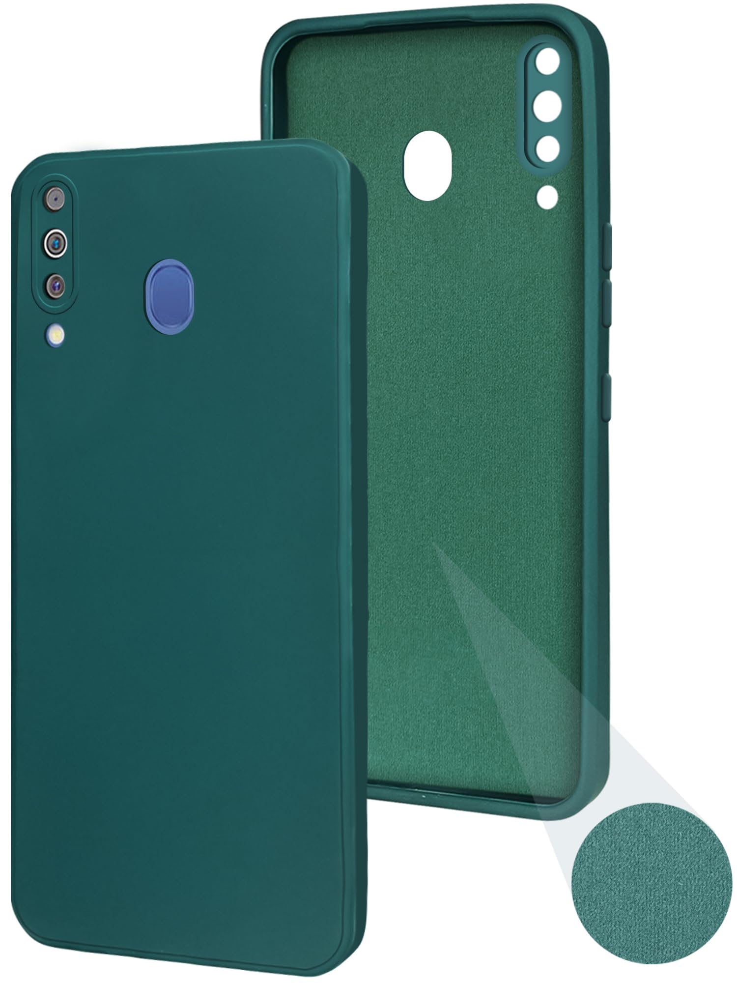 Jkobi Back Cover Case for Samsung Galaxy M30 (Matte Finish Silicone with Inside Fiber Cloth |Green) (B0DB8F76RY) Amazon Price History, Amazon Price Tracker
