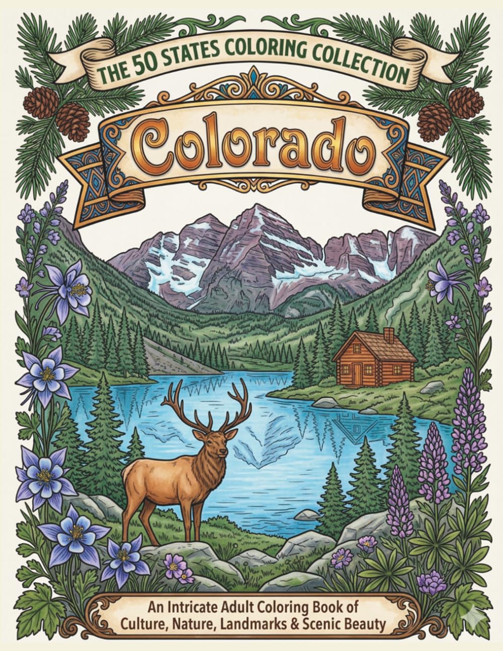 Colorado Scenic Art Collection: Rocky Mountains, Wildlife, Landmarks, Nature, Culture and Beautiful Travel-Inspired Views