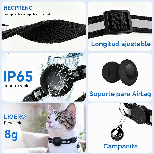 Foto 6 de 7 de Collar GPS Gatos 2 en 1,Localizador GPS Perros iOS/Android