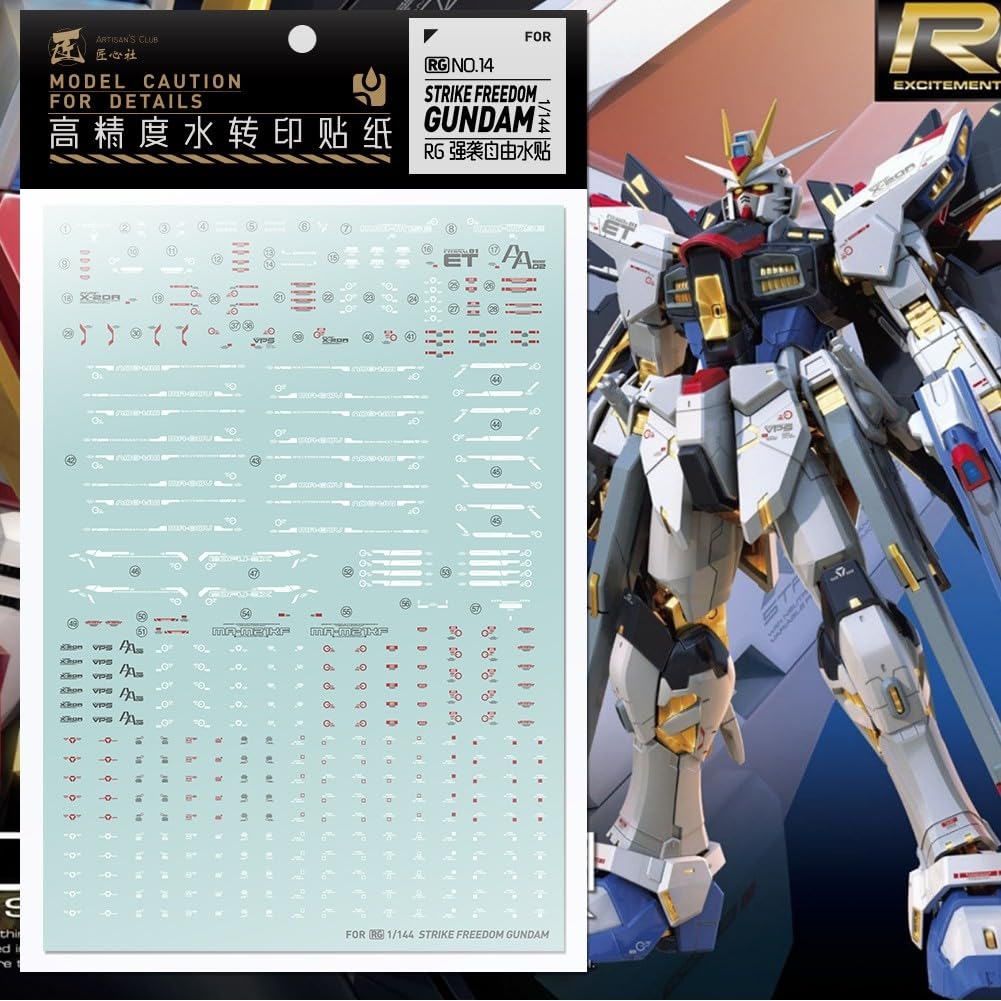 RG ストライクフリーダムガンダム　天空の翼　社外水転写デカール付属 RG ストライクフリーダムガンダム 天空の翼 社外水転写デカール